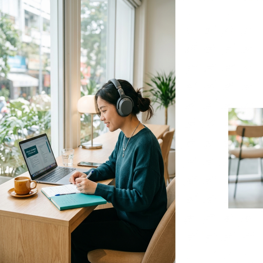 Học viên luyện thi TOEIC